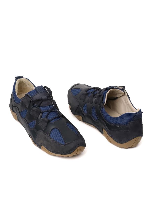 Natural Dəri Bağcıqlı Kişi Krossovka