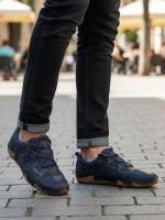 Natural Dəri Bağcıqlı Kişi Krossovka