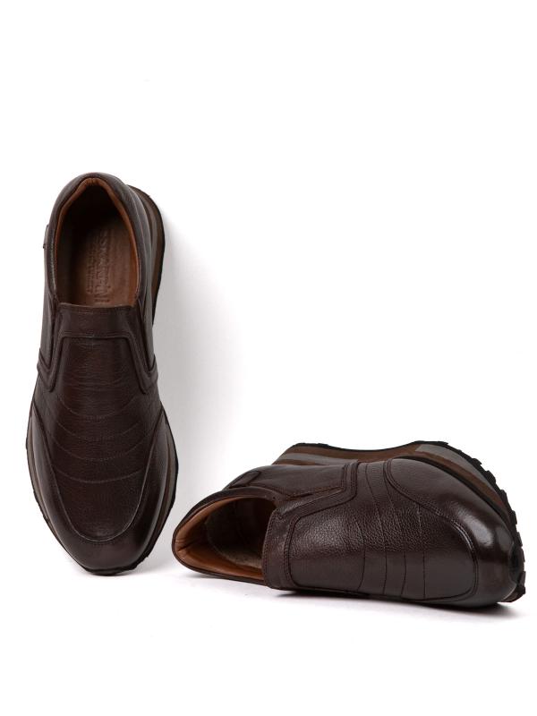 Gündəlik Rahat Kişi Ayaqqabı Natural Dəri (Slip-on Model)