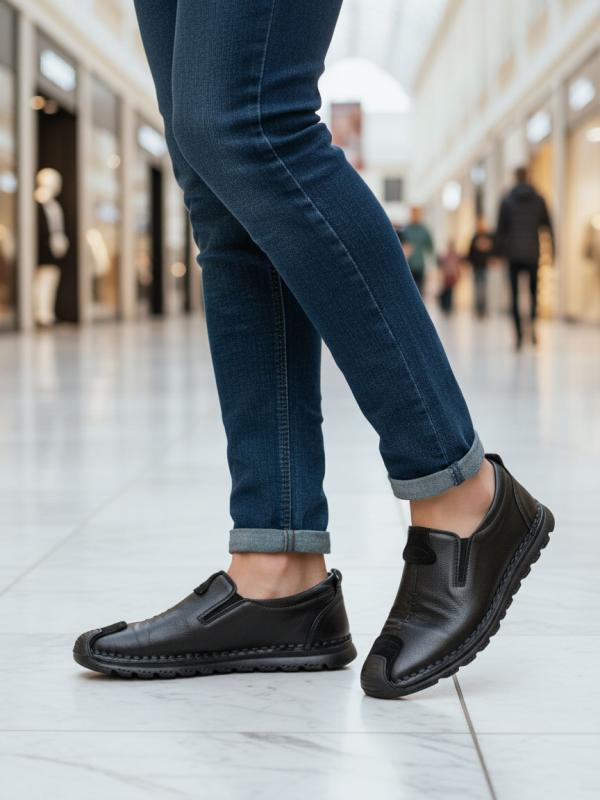 Kişi Gündəlik Dəri Mokasin