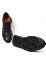 Həqiqi Dəri Tünd Göy Kişi Sneaker