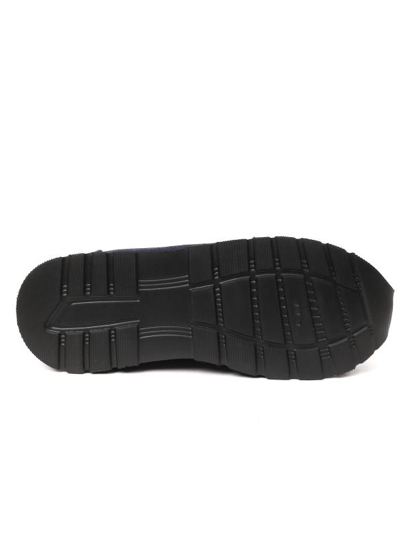 Natural Nubuk Dəri Tünd Göy Kişi Sneaker