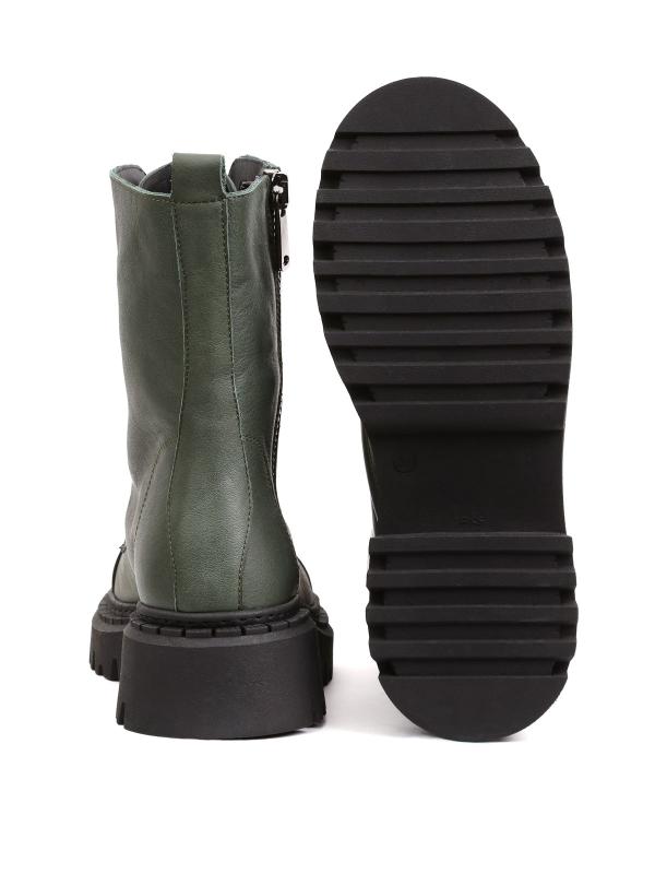 Zeytun Yaşılı Həqiqi Dəri Qadın Botu