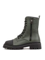 Zeytun Yaşılı Həqiqi Dəri Qadın Botu