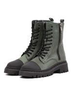 Zeytun Yaşılı Həqiqi Dəri Qadın Botu