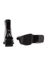 Eskarpini Siyah Rugan Hakiki Deri Kadın Bot