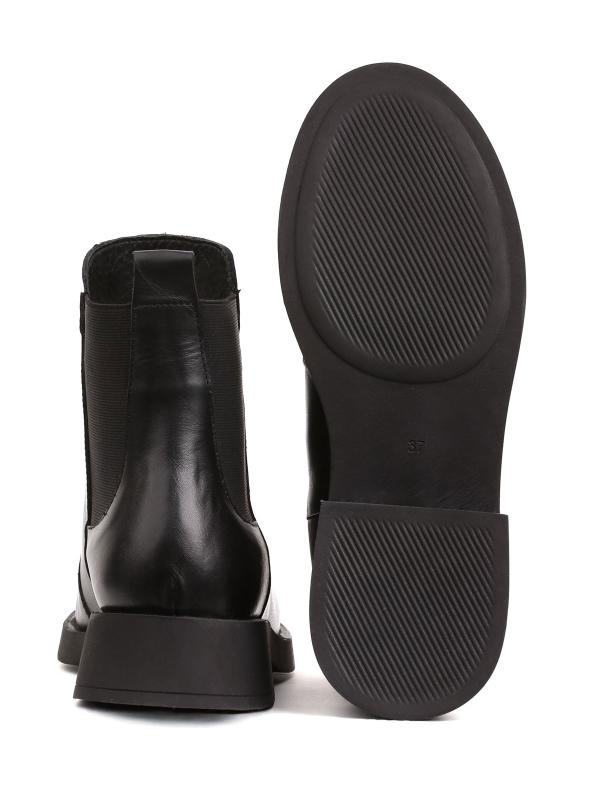 Həqiqi Dəri Hörmə Naxışlı Qara Çelsi Bot