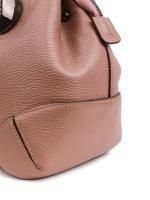Salmon Colored Premium Genuine Leather Women's Shoulder Bag
