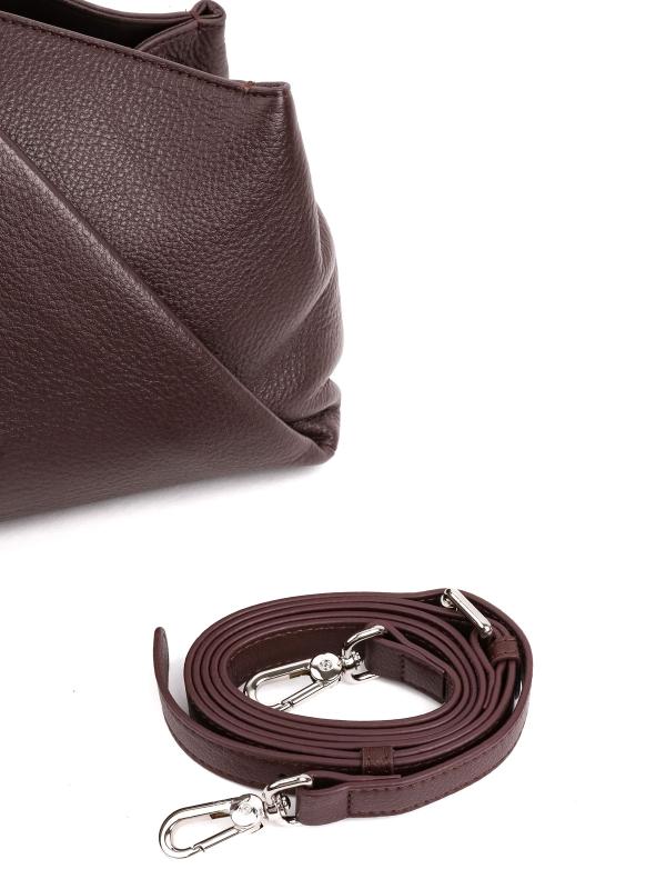 Natural Leather Brown Women's Hand and Shoulder Bag – Large Capacity