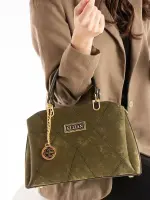 Velvet Charm Haki Çanta