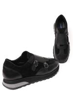 Qara Dəri Cüt Kəmərli (Monk Strap) Sneaker
