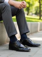 Классические Мужские Туфли из Натуральной Лакированной Кожи