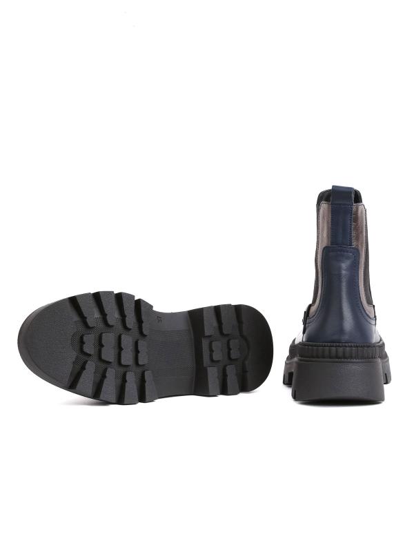 Həqiqi Dəri – Gümüş Detallı Platforma Qadın Botu