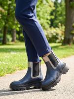 Həqiqi Dəri – Gümüş Detallı Platforma Qadın Botu