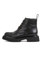 Təbii Dəri Qara Bağlamalı Qadın Botu