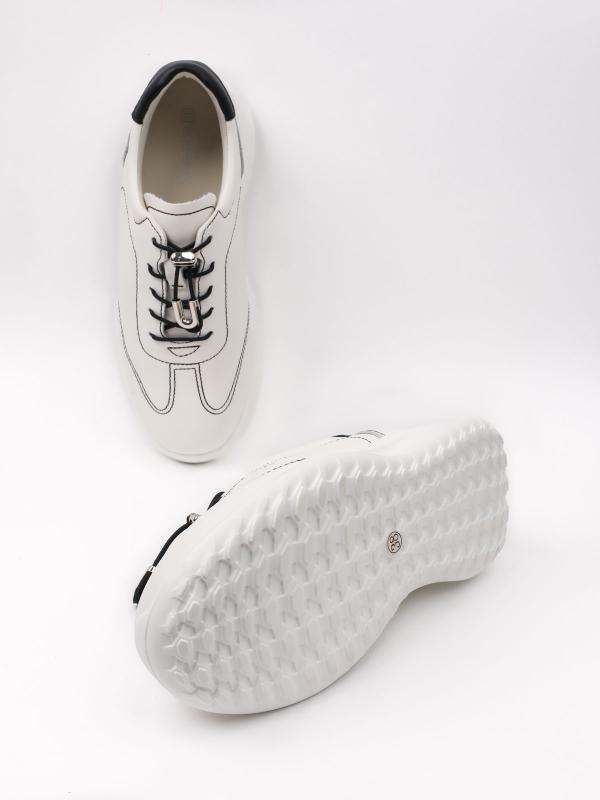 Elastik Bağcıqlı və Metal Detallı Komfort Qadın Ayaqqabısı