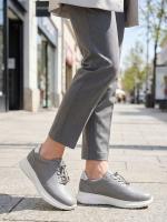 Elastik Bağcıqlı və Metal Detallı Komfort Qadın Ayaqqabısı