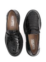 Həqiqi Dəri Qadın Loferi – Parlaq Krokodil Naxışlı Qalın Altlıq