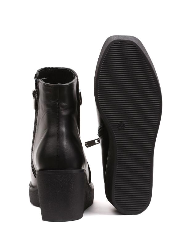 Женские Ботильоны Eskarpini из Натуральной Кожи на Танкетке