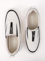 Təbii Dəri Önü Fermuarlı Qadın İdman Ayaqqabısı