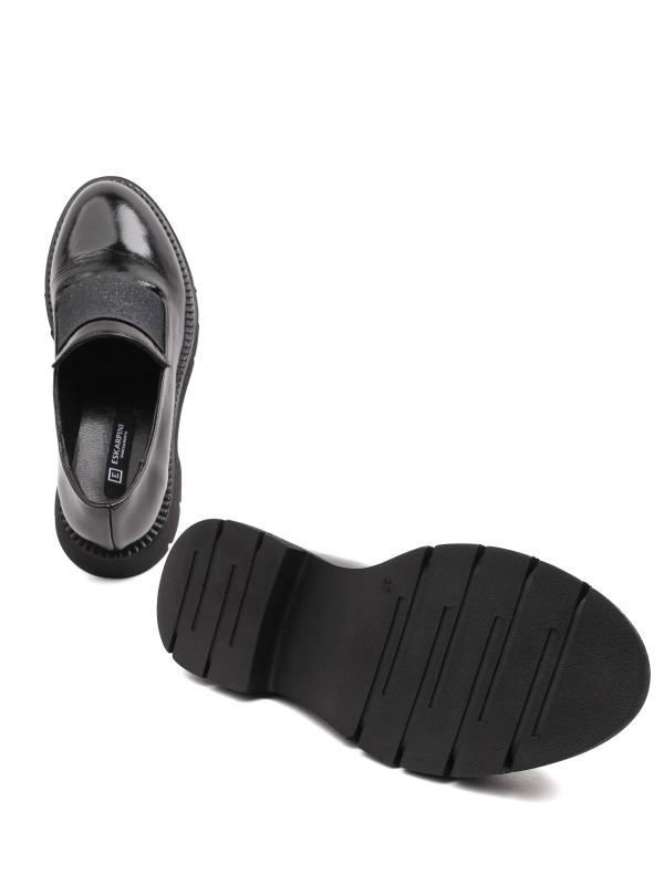 Panorama Qadın Təbii Dəri Lofer - Parlaq Qara