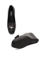 Ürək Daşlı Bantlı Həqiqi Dəri Qadın Ayaqqabısı