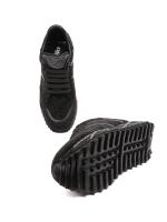 Qadın Həqiqi Dəri Platforma Sniker Gözqamaşdırıcı Kristal Qaşlı