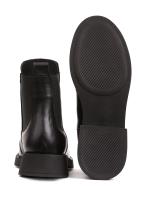 Черные ботинки челси из натуральной кожи с плетеным узором