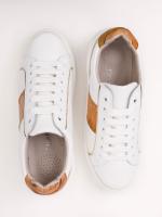 Xəritə Naxışlı Həqiqi Dəri Qadın İdman Sneaker