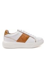 Xəritə Naxışlı Həqiqi Dəri Qadın İdman Sneaker