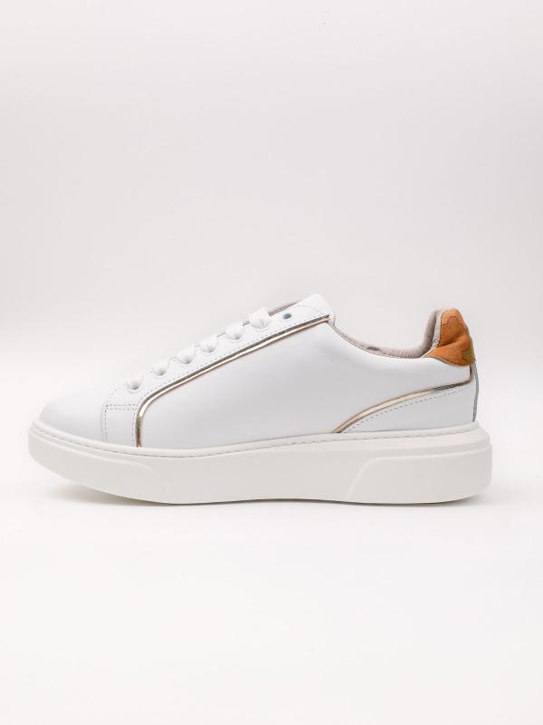 Xəritə Naxışlı Həqiqi Dəri Qadın İdman Sneaker