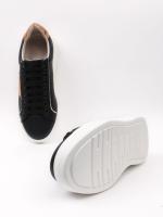 Xəritə Naxışlı Həqiqi Dəri Qadın İdman Sneaker